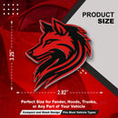 Wolf Emblem - Left and Right - Red