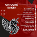 Unicorn Emblem - Left and Right - White