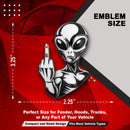 Alien Emblem - Left & Right - White