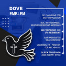 Dove Emblem - Left & Right - White