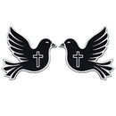 Dove Emblem - Left & Right - White