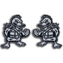 Duck Emblem - Left & Right - White