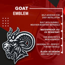 Angry Goat Emblem - Left & Right - White