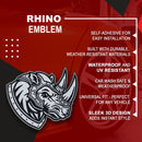 Rhino Emblem - Left & Right - White