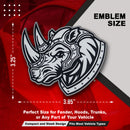 Rhino Emblem - Left & Right - White