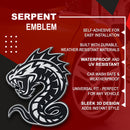 Serpent Emblem - Left & Right - White