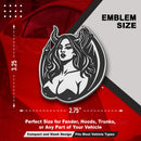Succubus Emblem - Left & Right - White
