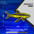 Shark Emblem - Left and Right - Yellow