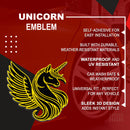 Unicorn Emblem - Left and Right - Yellow