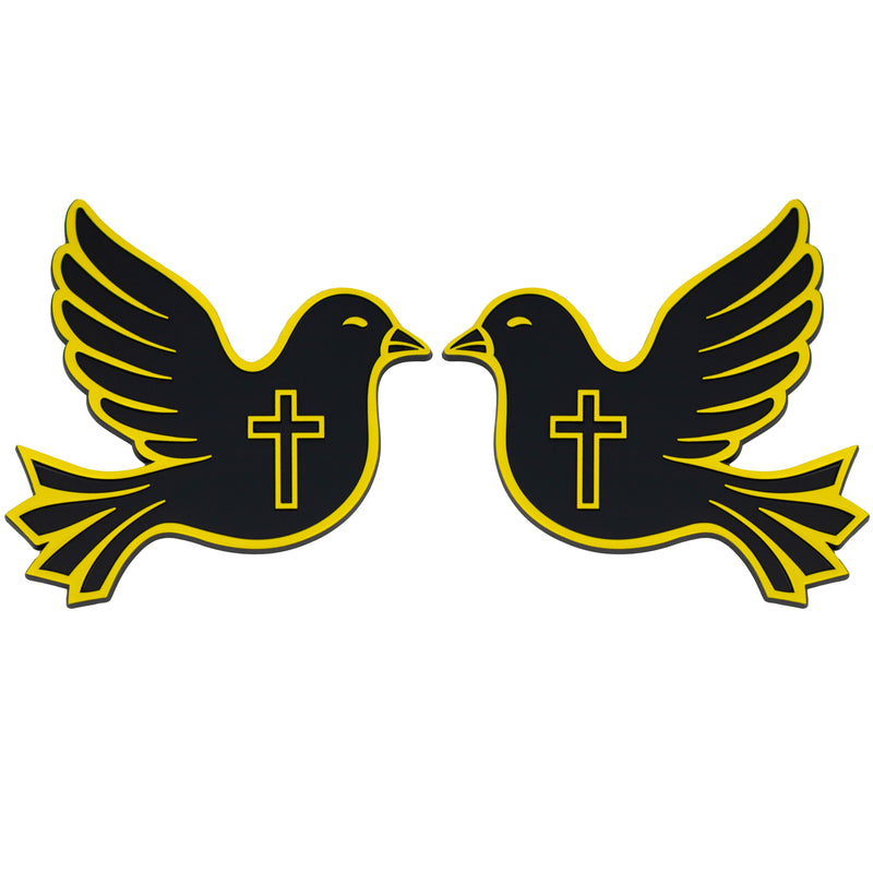 Dove Emblem - Left & Right - Yellow