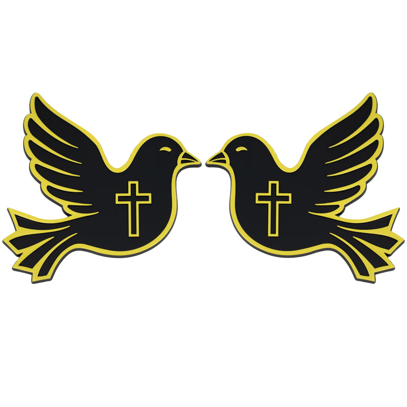Dove Emblem - Left & Right - Yellow