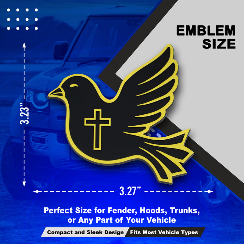 Dove Emblem - Left & Right - Yellow