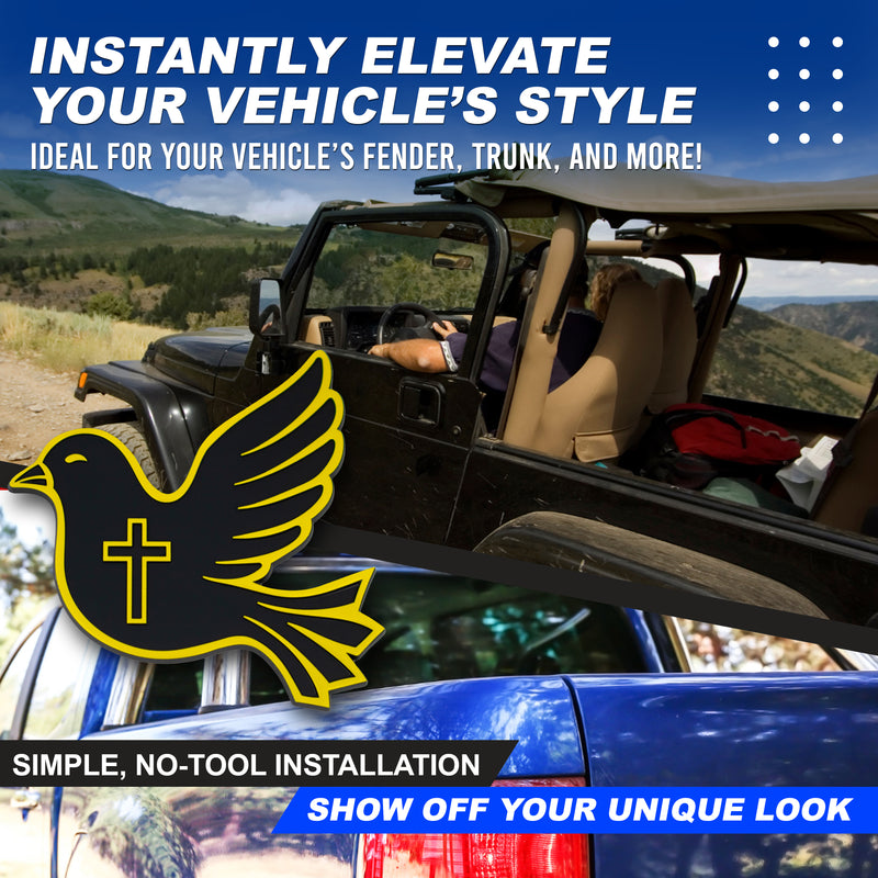 Dove Emblem - Left & Right - Yellow