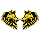 Wolf Emblem - Left and Right - Yellow