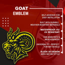 Angry Goat Emblem - Left & Right - Yellow