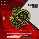Angry Goat Emblem - Left & Right - Yellow