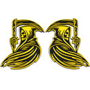 Grim Reaper Emblem - Left and Right - Yellow