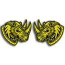 Rhino Emblem - Left & Right - Yellow