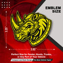 Rhino Emblem - Left & Right - Yellow