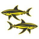 Shark Emblem - Left and Right - Yellow