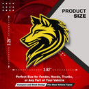 Wolf Emblem - Left and Right - Yellow