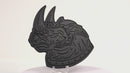 Rhino Emblem - Left & Right - Matte Black