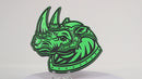Rhino Emblem - Left & Right - Green