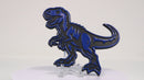 Dinosaur Emblem - Left & Right - Blue