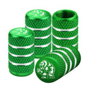Yeti Tire Valve Caps - 4pcs - Green