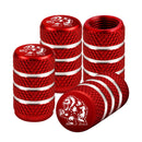 Yeti Tire Valve Caps - 4pcs - Red