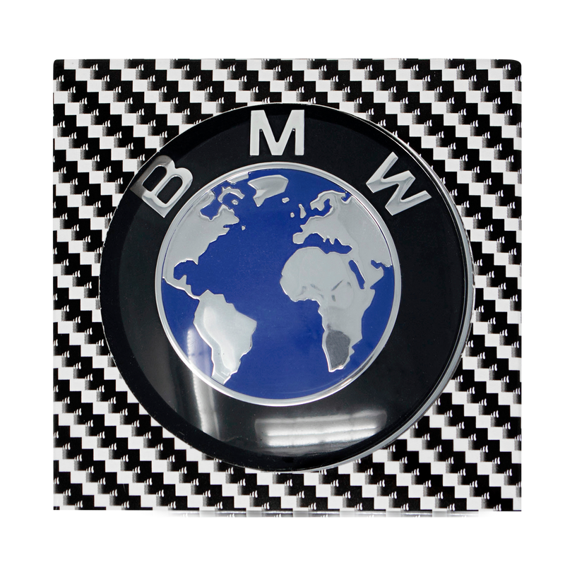 Blue Earth BMW Emblem in Packaging