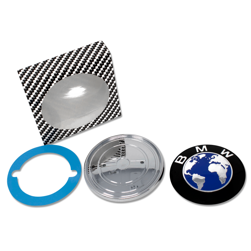 Blue Earth BMW Emblem Package Contents
