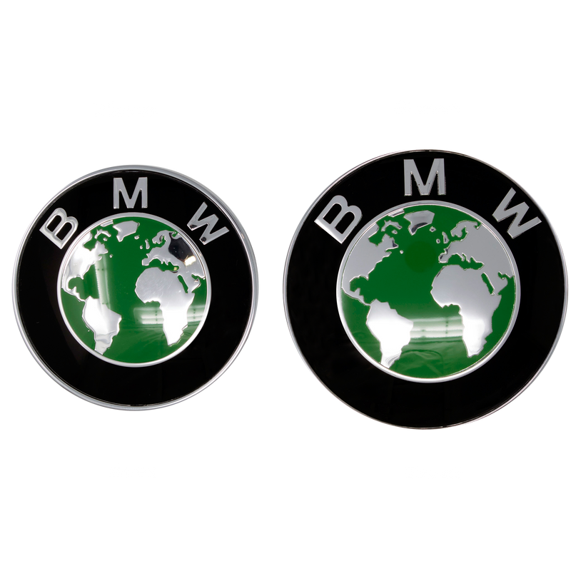 Green Earth BMW Emblem Product Spotlight Closeup