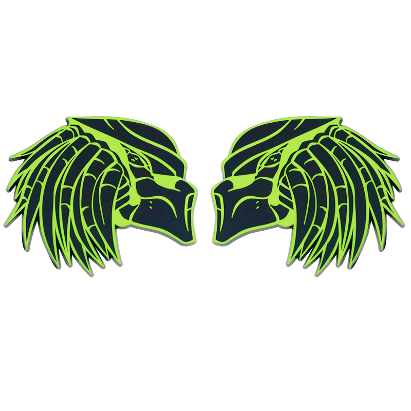 Left & Right Predator - Green/Black