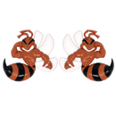 Orange Angry Bee Emblem