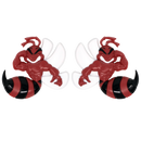 Red Angry Bee Emblem