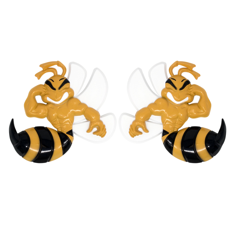 Yellow Angry Bee Emblem