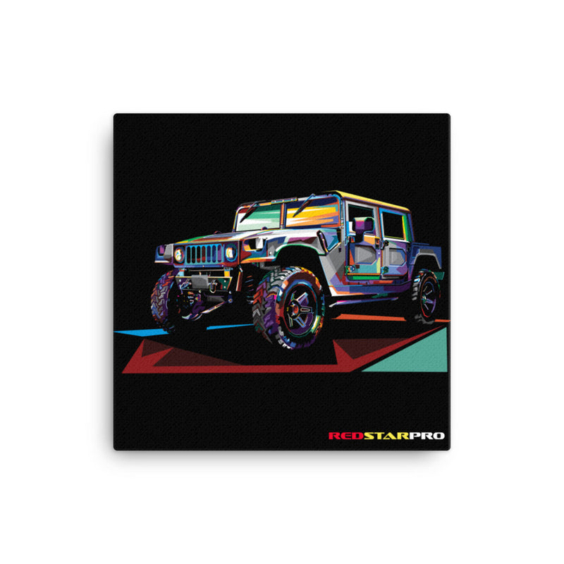 Pop Art Military Vehicle - Canvas Print