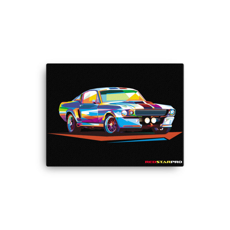 Pop Art Old School Muscle Car - Canvas Print