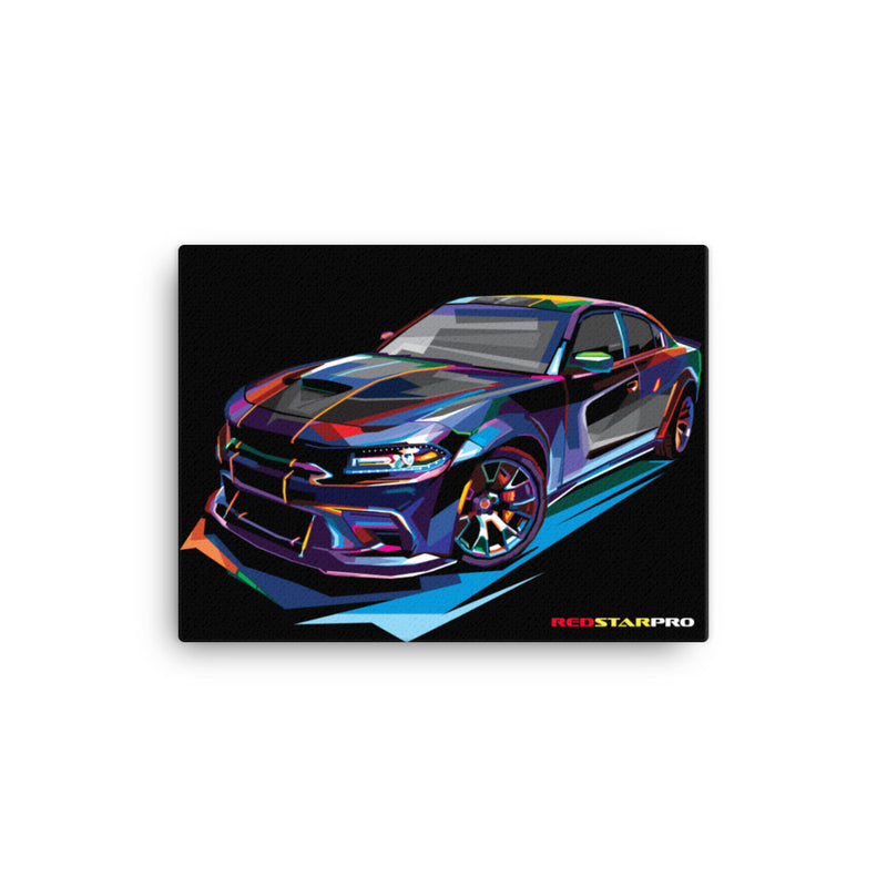 Pop Art Muscle Car - Canvas Print