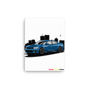 Blue Sport Car - Canvas Print