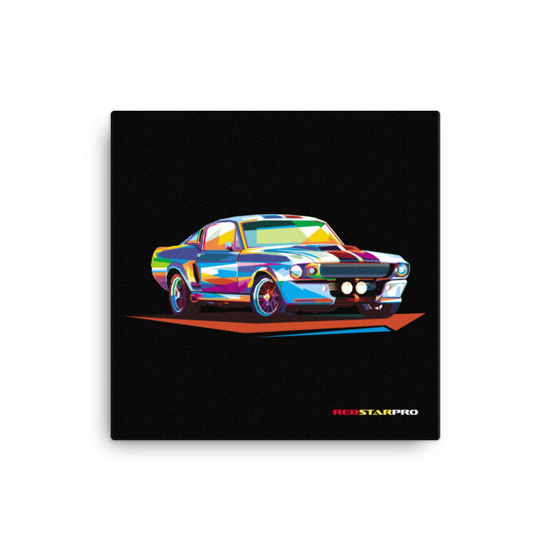 Pop Art Old School Muscle Car - Canvas Print