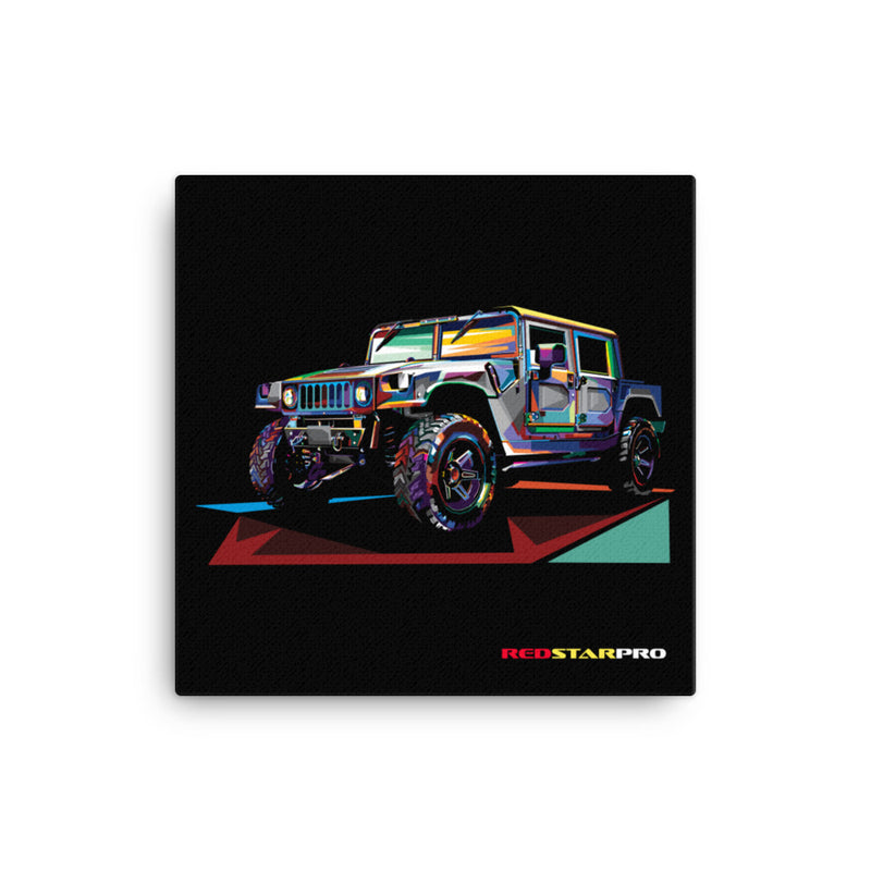 Pop Art Military Vehicle - Canvas Print