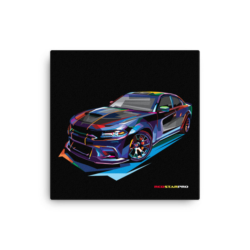 Pop Art Muscle Car - Canvas Print