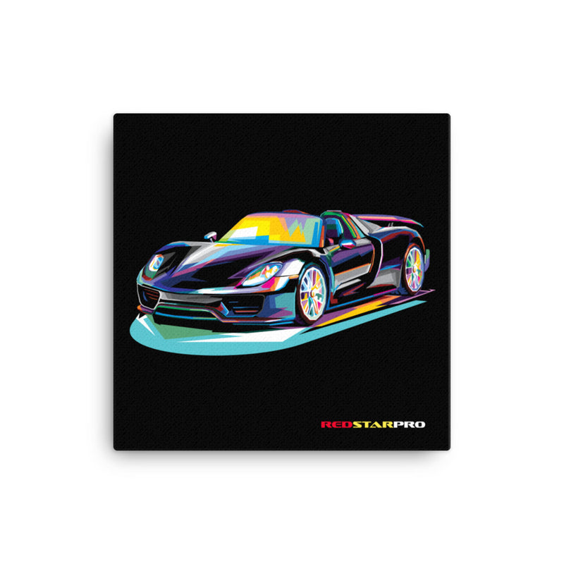 Pop Art Super Car - Canvas Print