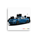 Blue Sport Car - Canvas Print