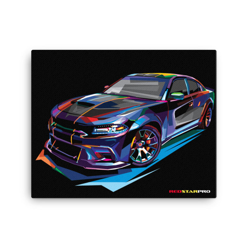Pop Art Muscle Car - Canvas Print