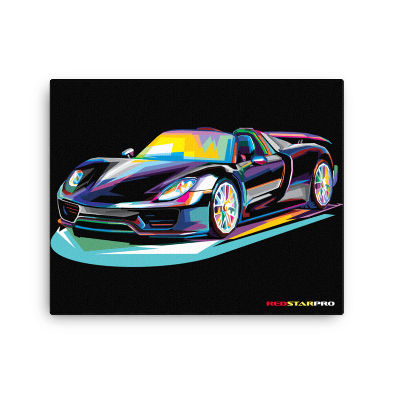 Pop Art Super Car - Canvas Print