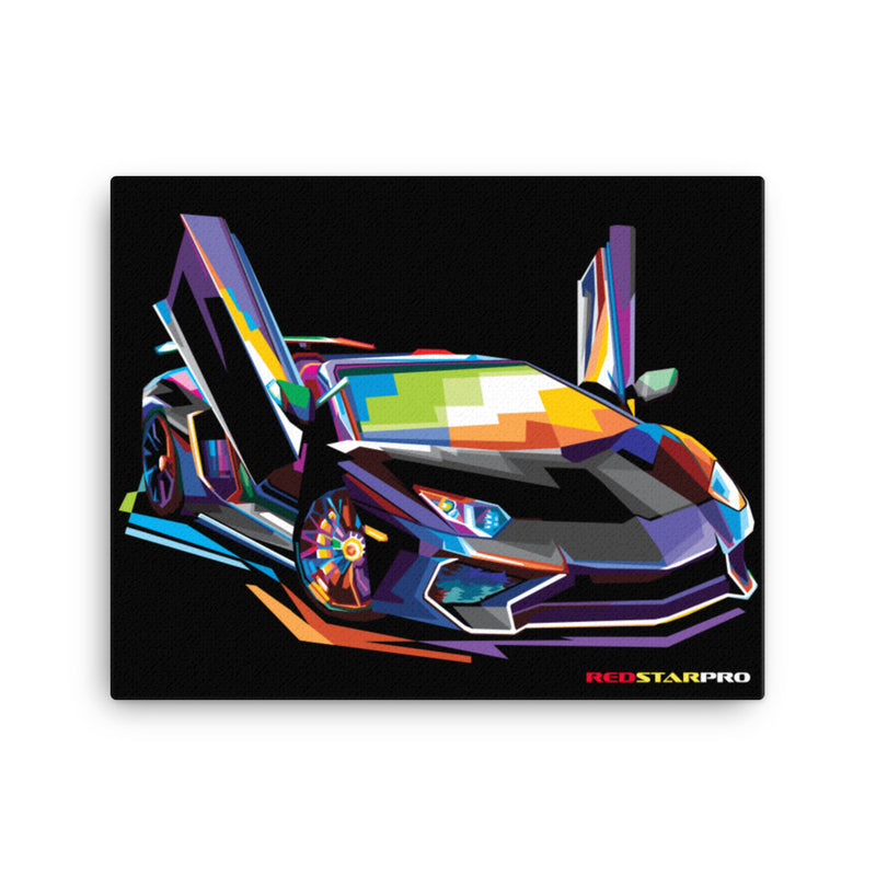 Pop Art Exotic Car - Canvas Print