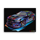Pop Art Muscle Car - Canvas Print
